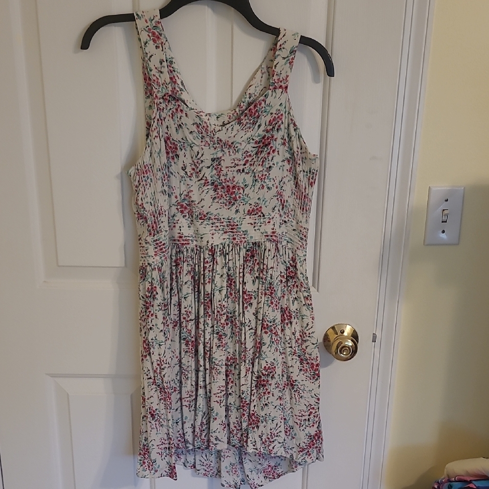 LC Lauren Conrad Red Sleeveless Scoop Neck Mini Sundress